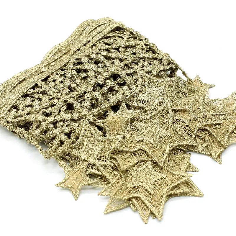 Retro Gold Stars Lace Ribbon Trims For Stage Performance Party Wedding Clothes DIY Sewing Apparel Accessories
Retro Gold Stars Lace Ribbon Trims For Stage Performance Party Wedding Clothes DIY Sewing Apparel Accessories
