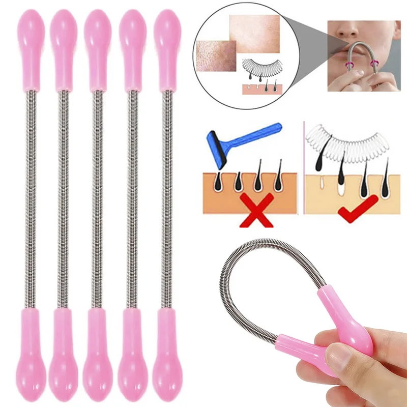 5PCS/set Stainless steel Face Facial Hair Spring Remover Stick Removal Threading Beauty Tool Epilator Stick Tool Drop Shipping
5PCS/set Stainless steel Face Facial Hair Spring Remover Stick Removal Threading Beauty Tool Epilator Stick Tool Drop Shipping