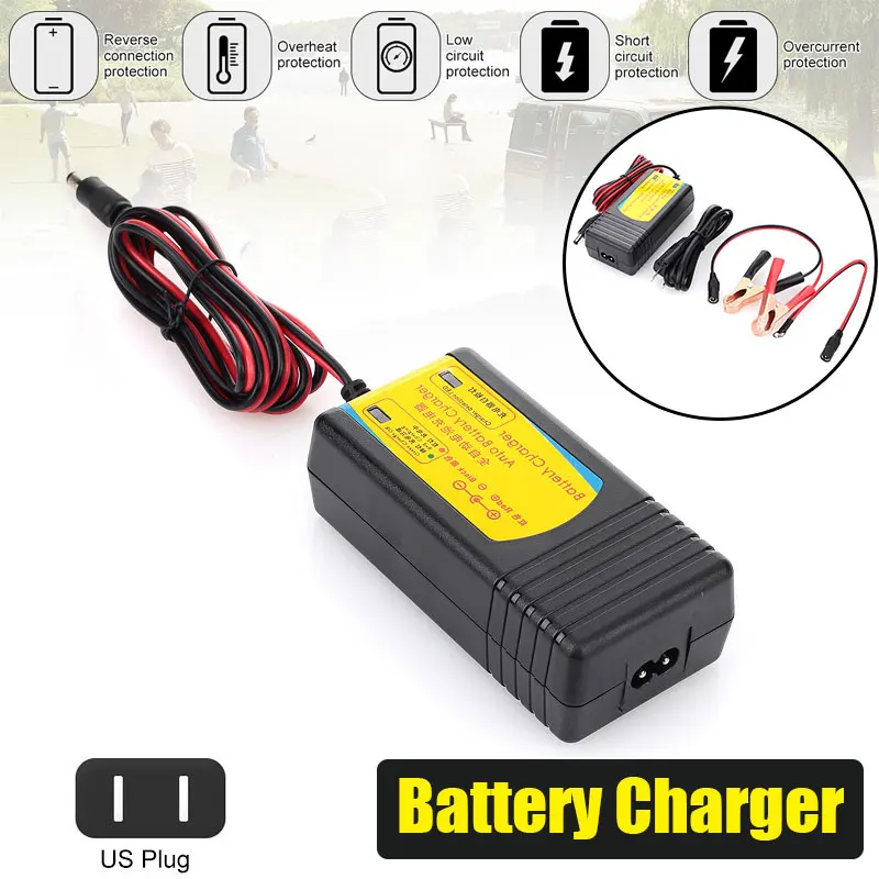 Vehemo Lead-Acid Motorcycle Automatic Battery Charger Car Rechargeable Charger Power Bank Emergency 
Vehemo Lead-Acid Motorcycle Automatic Battery Charger Car Rechargeable Charger Power Bank Emergency