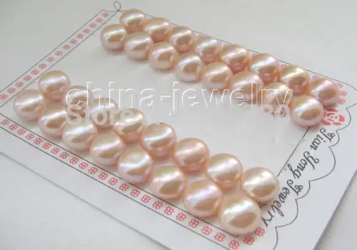 Jewelry 00176 Wholesale 16pairs 11-12mm natural pink flat round freshwater pearl
Jewelry 00176 Wholesale 16pairs 11-12mm natural pink flat round freshwater pearl