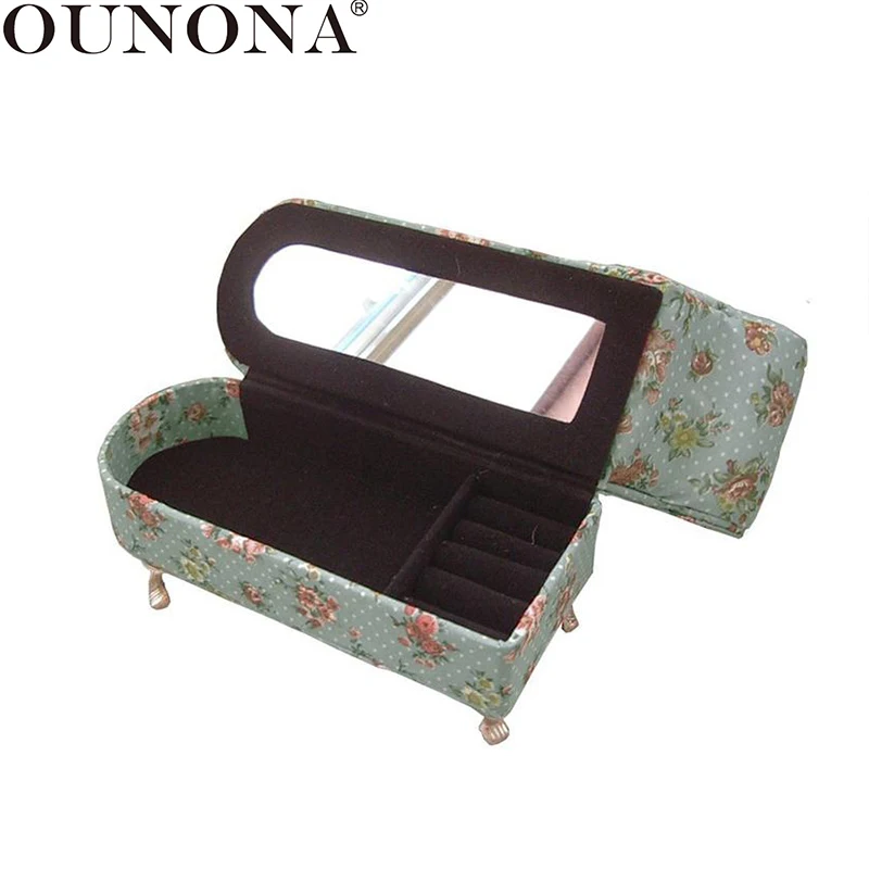 OUNONA Mini Sofa-Shape Jewelry Showcase Organizer with Mirror Ring Earrings Organizer Ear Studs Jewelry Display Stand Holder
OUNONA Mini Sofa-Shape Jewelry Showcase Organizer with Mirror Ring Earrings Organizer Ear Studs Jewelry Display Stand Holder