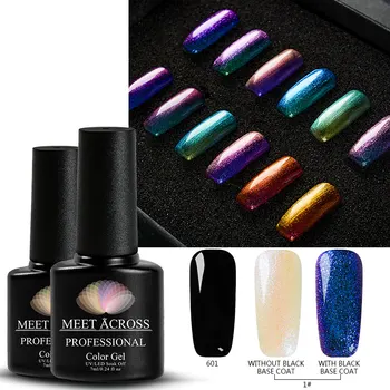 MEET ACROSS 2Pcs/Lot Sparkly Holo UV Gel Nail Polish Chameleon Glitter Led Nail Gel Hybrid Nail Varnish Need Black Base Coat 
MEET ACROSS 2Pcs/Lot Sparkly Holo UV Gel Nail Polish Chameleon Glitter Led Nail Gel Hybrid Nail Varnish Need Black Base Coat