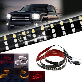 60'' Red/White/Amber Flexible 5-Function Tailgate LED Strip Light Bar for Reverse Running Brake Turn Signal for Pickup Truck SUV
60'' Red/White/Amber Flexible 5-Function Tailgate LED Strip Light Bar for Reverse Running Brake Turn Signal for Pickup Truck SUV