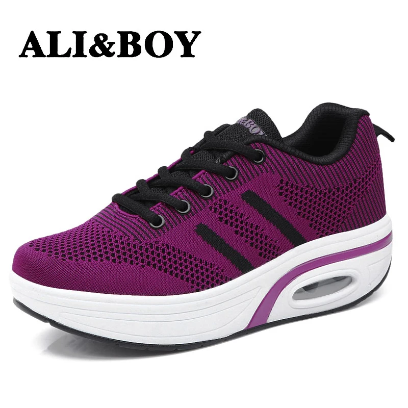 ALIBOY Mesh Mother shoes woman on platform sneaker wedges swing toning fitness sneakers women Outdoor Lightweight Walking ladies
ALIBOY Mesh Mother shoes woman on platform sneaker wedges swing toning fitness sneakers women Outdoor Lightweight Walking ladies