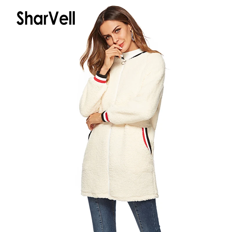 SharVell Women Faux Fur Coats Spliced Elasticity Striped Cuff+Collar Long Length Coats Zippers Wide-waisted Velvet Trench Coat
SharVell Women Faux Fur Coats Spliced Elasticity Striped Cuff+Collar Long Length Coats Zippers Wide-waisted Velvet Trench Coat
