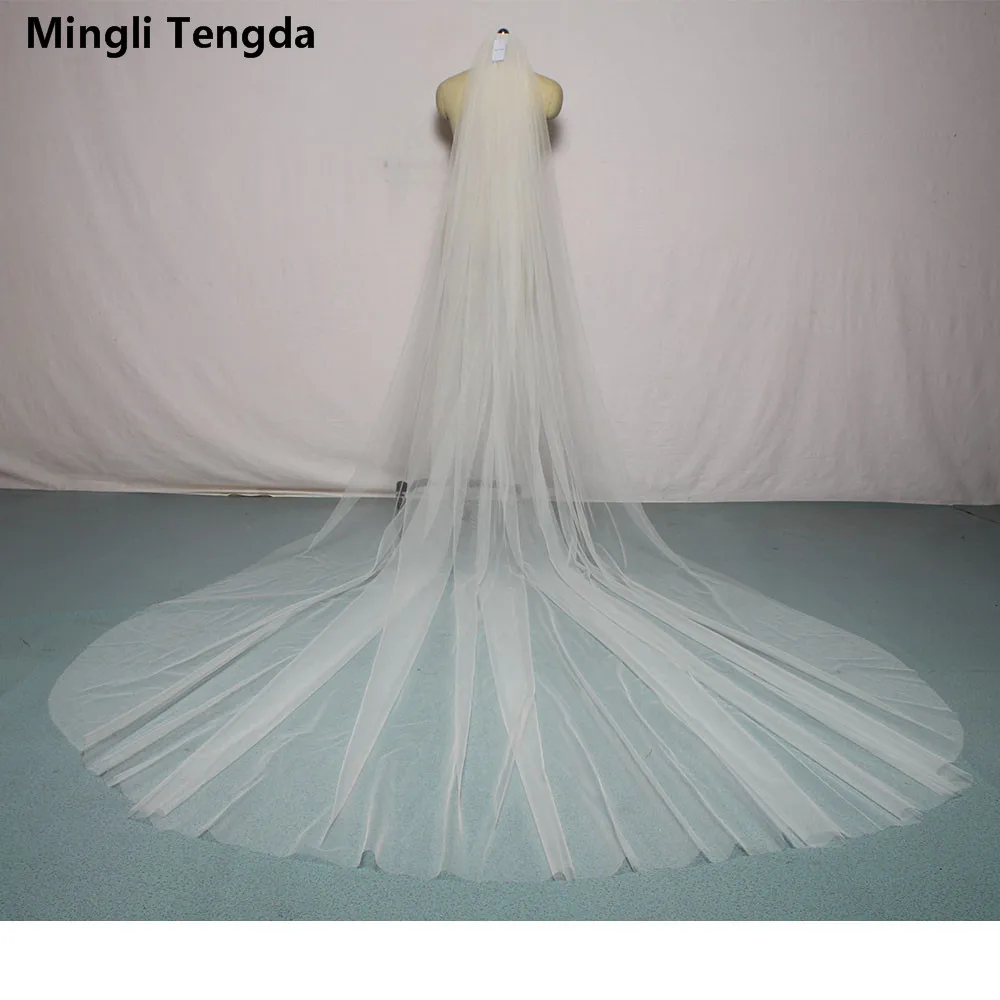 Mingli Teng Soft Bridal Veils With Comb One Layer 3 M Long 3 M Wide Cathedral Wedding Veil Velos De Novia Ivory White Bride veil
Mingli Teng Soft Bridal Veils With Comb One Layer 3 M Long 3 M Wide Cathedral Wedding Veil Velos De Novia Ivory White Bride veil