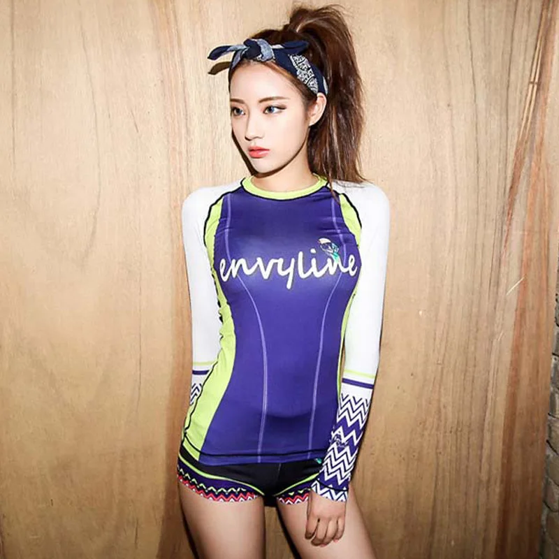 Women's Rash Guards Long Sleeve Shirt with Shorts 2-Piece Set Purple Women's UV Sun Protection Swimwear Wetsuit Swimsuit
Women's Rash Guards Long Sleeve Shirt with Shorts 2-Piece Set Purple Women's UV Sun Protection Swimwear Wetsuit Swimsuit