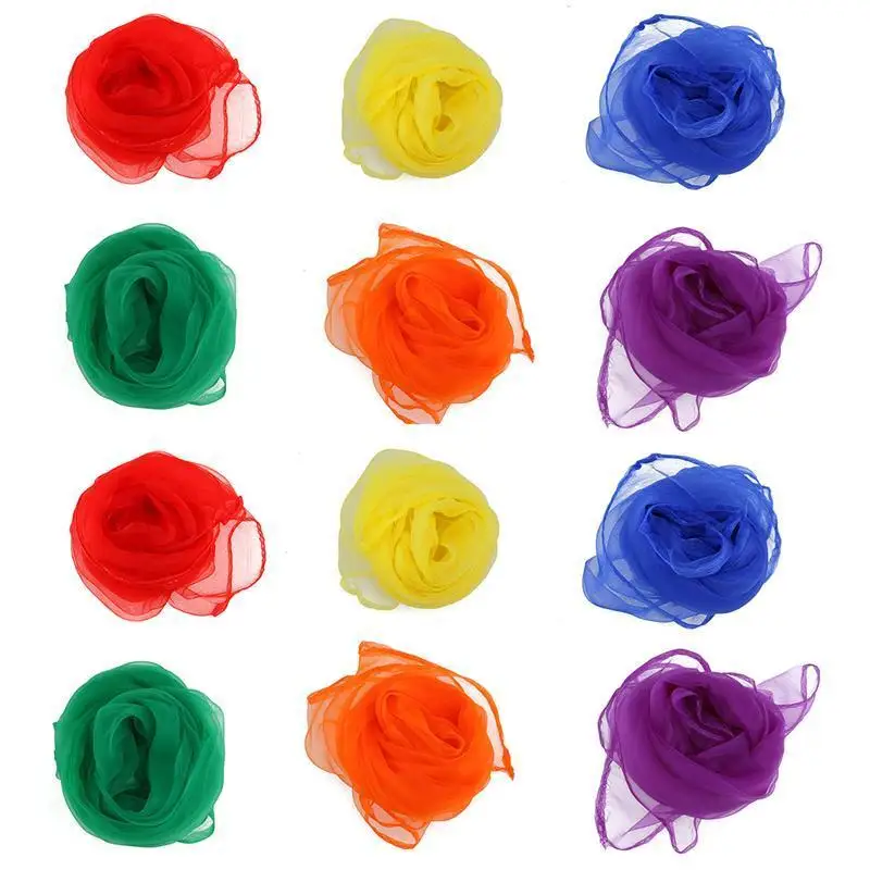12pcs 60*60cm Hemmed Square Juggling Dance Scarves 6 Colors Desigual Scarves Square Scarf Polyester (Assorted Color)
12pcs 60*60cm Hemmed Square Juggling Dance Scarves 6 Colors Desigual Scarves Square Scarf Polyester (Assorted Color)