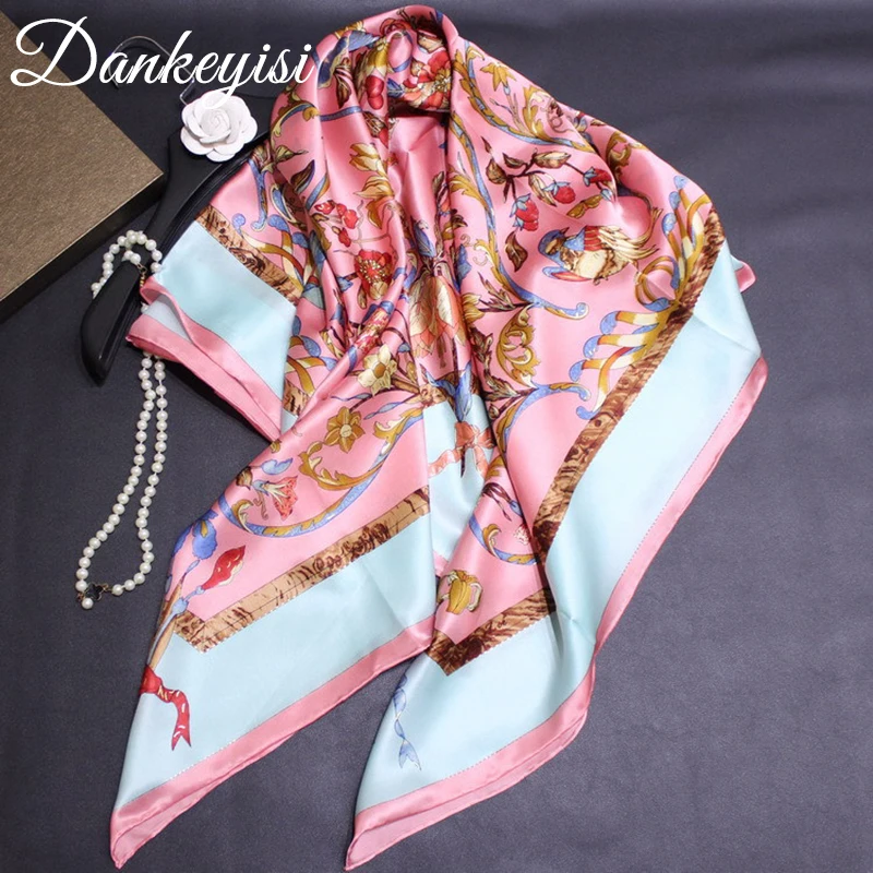 DANKEYISI Real Silk Scarf Female Square Women Scarf Pure Silk Luxury Brand Designer Neck Scarves Female Wrap Shawls 110*110
DANKEYISI Real Silk Scarf Female Square Women Scarf Pure Silk Luxury Brand Designer Neck Scarves Female Wrap Shawls 110*110