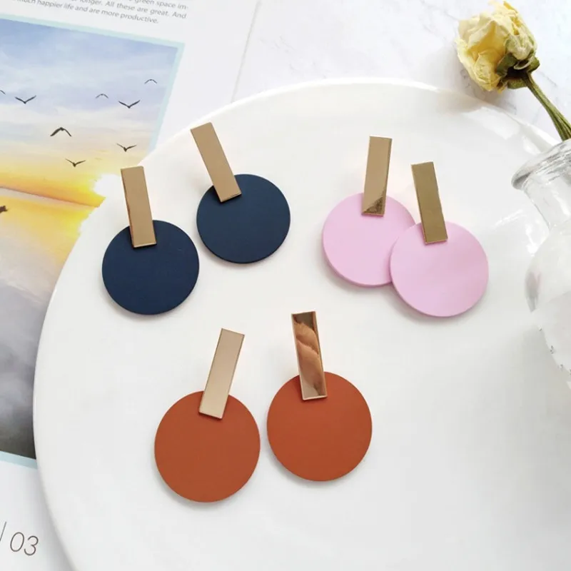 Trendy Summer Dangle Drop Geometric Round Earrings Candy Color Alloy Gold Resin Earring Earrings Fashion Jewelry 2019 Women
Trendy Summer Dangle Drop Geometric Round Earrings Candy Color Alloy Gold Resin Earring Earrings Fashion Jewelry 2019 Women