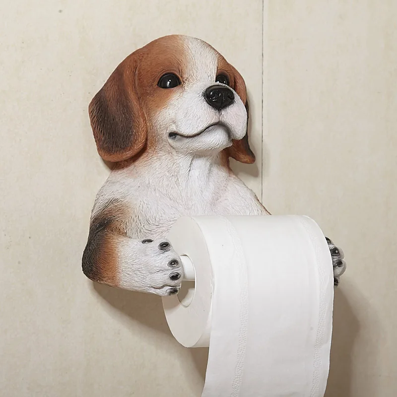 Bathroom accessory set creative resin crafts simulation dog toilet roll holder paper towels hanging rack perforated wall
Bathroom accessory set creative resin crafts simulation dog toilet roll holder paper towels hanging rack perforated wall