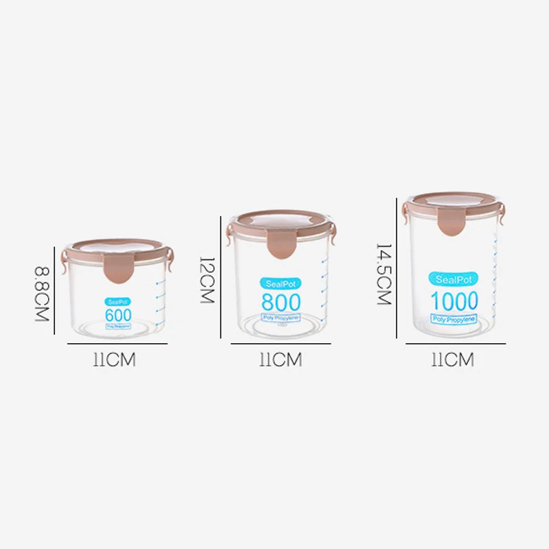 1pc Moistureproof Transparent Plastic Sealed Cans Refrigerator Preservation Container Kitchen Grain Storage Box Food Tanks
1pc Moistureproof Transparent Plastic Sealed Cans Refrigerator Preservation Container Kitchen Grain Storage Box Food Tanks