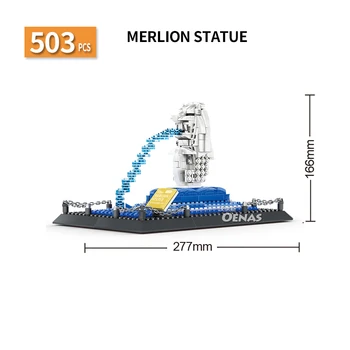 503PCS MOC compatible Architecture Singapore Merlion assembled Building Blocks Construction Brick Children DIY toys kids gift 
503PCS MOC compatible Architecture Singapore Merlion assembled Building Blocks Construction Brick Children DIY toys kids gift