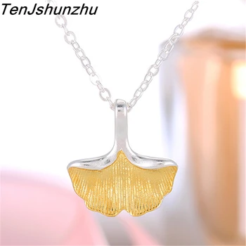 925 Sterling Silver Ginkgo Leaf Necklaces & Pendants Pure Sterling Silver Chain Necklace Jewelry Collar Colar de Plata dz289
925 Sterling Silver Ginkgo Leaf Necklaces & Pendants Pure Sterling Silver Chain Necklace Jewelry Collar Colar de Plata dz289
