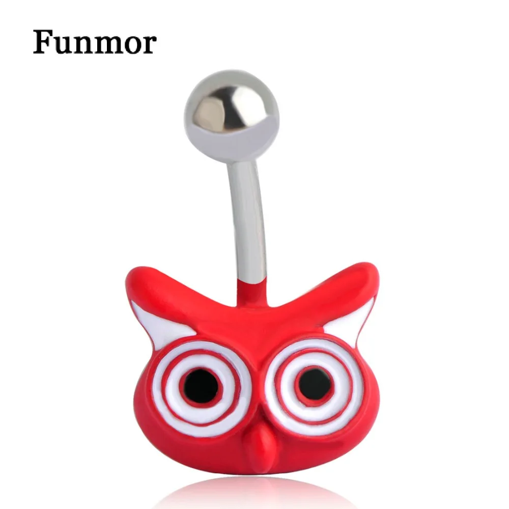 Funmor Red Enamel Owl Face Navel Piercing Rings Women Girls Stainless Steel Belly Piercing Navel Piercing Chirurgisch Staal
Funmor Red Enamel Owl Face Navel Piercing Rings Women Girls Stainless Steel Belly Piercing Navel Piercing Chirurgisch Staal