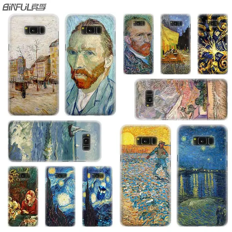 BINFUL case cover hard Transparent for Samsung S9 S8 S7 S6 S5 S4 S10 Edge Plus for Galaxy Note 10 Pro 9 8 Van Gogh Tardis
BINFUL case cover hard Transparent for Samsung S9 S8 S7 S6 S5 S4 S10 Edge Plus for Galaxy Note 10 Pro 9 8 Van Gogh Tardis