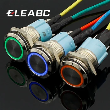 5V 12V 24V 220V Metal push button switch with light 16mm flat head self-reset Momentary Push Button waterproof LED metal switch
5V 12V 24V 220V Metal push button switch with light 16mm flat head self-reset Momentary Push Button waterproof LED metal switch