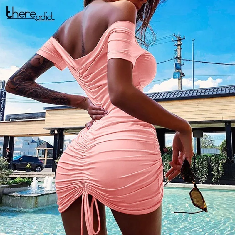 Thereadict Drawstring Bodycon Bandage Dress Women Off Shoulder Mini Summer Dress 2019 Short Backless Party Sexy Dresses
Thereadict Drawstring Bodycon Bandage Dress Women Off Shoulder Mini Summer Dress 2019 Short Backless Party Sexy Dresses