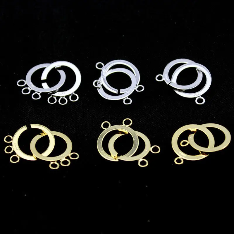 Free shipping 2sets Wholesale 18K Gold Plated Toggle Ring Interlocking Clasp 16mm - Jewelry Findings DIY Bracelet Necklace
Free shipping 2sets Wholesale 18K Gold Plated Toggle Ring Interlocking Clasp 16mm - Jewelry Findings DIY Bracelet Necklace