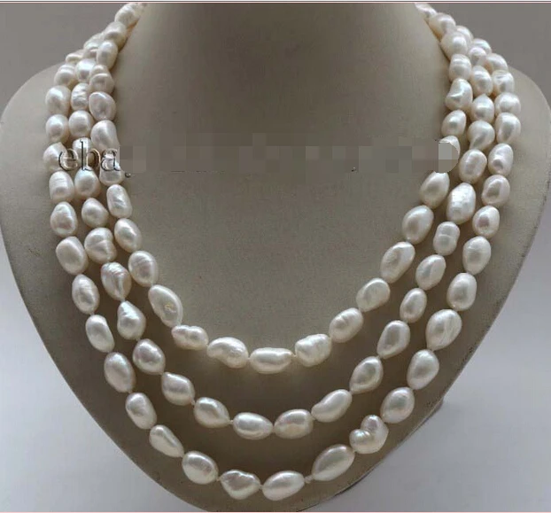 FREE SHIPPING Longest 64" Genuine Natural 12mm White Baroque Pearl Necklace #f2125!
FREE SHIPPING Longest 64" Genuine Natural 12mm White Baroque Pearl Necklace #f2125!