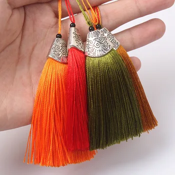20Pcs Metal Caps Tassel Fringe Pendant DIY Material Polyester Cord Party Tassel Trim Curtains Decor Tassels Ribbon Accessories
20Pcs Metal Caps Tassel Fringe Pendant DIY Material Polyester Cord Party Tassel Trim Curtains Decor Tassels Ribbon Accessories
