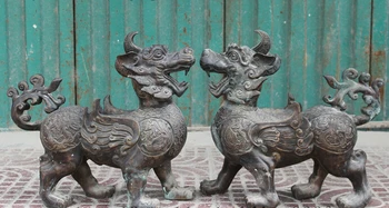 wholesale factory 18"Chinese Bronze Copper Dragon Phoenix Fly Unicorn Lion PiXiu Beast Statue Pair 25% off
wholesale factory 18"Chinese Bronze Copper Dragon Phoenix Fly Unicorn Lion PiXiu Beast Statue Pair 25% off