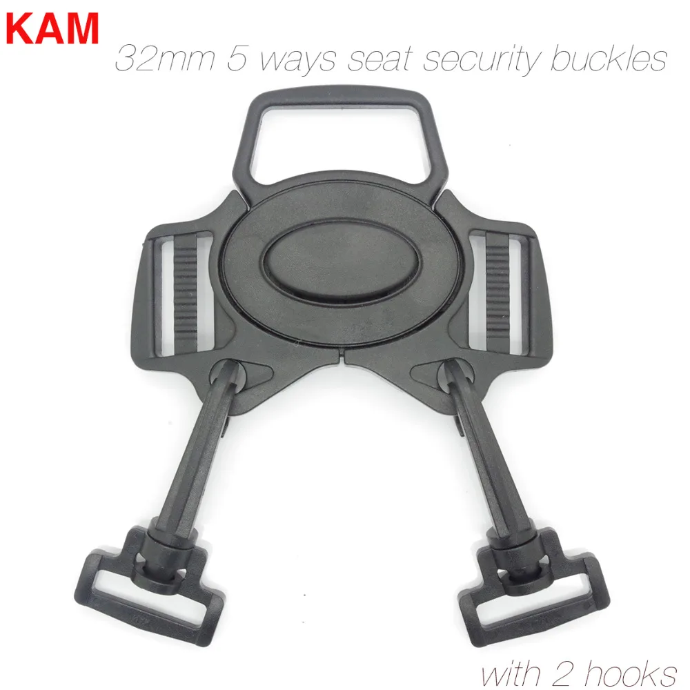 KAM Branded 5 Ways Plastic Security Safty Buckle For Baby Carriage And Seat Belt 32mm
KAM Branded 5 Ways Plastic Security Safty Buckle For Baby Carriage And Seat Belt 32mm