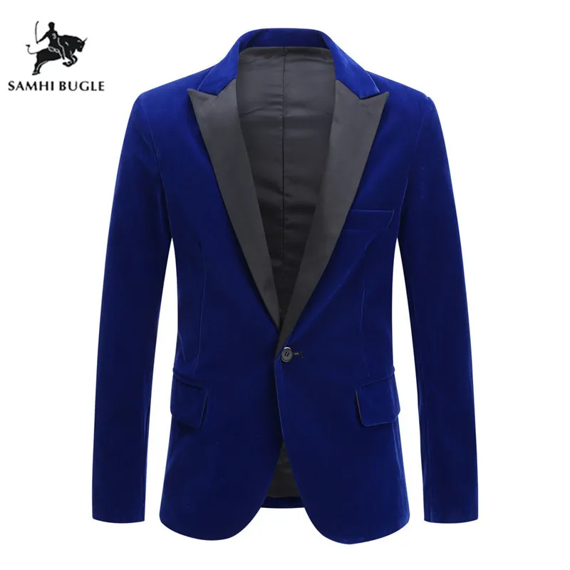 Blazer for Men 2019 Autumn Winter Velvet Wine Red Fashion Male Blazer Wedding Groom Singer Slim Fit Mens Blazer Jacket 
Blazer for Men 2019 Autumn Winter Velvet Wine Red Fashion Male Blazer Wedding Groom Singer Slim Fit Mens Blazer Jacket