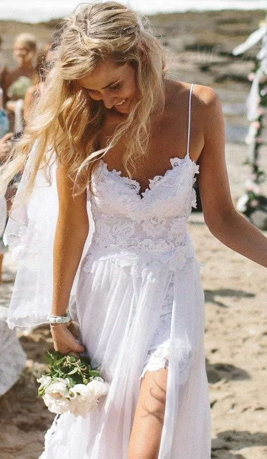 2015 New Sexy Free Shipping Sweetheart Spaghetti Strap Lace White Beach Wedding Dress A-Line Backless Bride Dress Tull MH-038
2015 New Sexy Free Shipping Sweetheart Spaghetti Strap Lace White Beach Wedding Dress A-Line Backless Bride Dress Tull MH-038