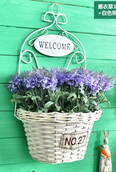 Wicker manual. On the wall., wrought iron wall hanging. Decorative flower basket.
Wicker manual. On the wall., wrought iron wall hanging. Decorative flower basket.