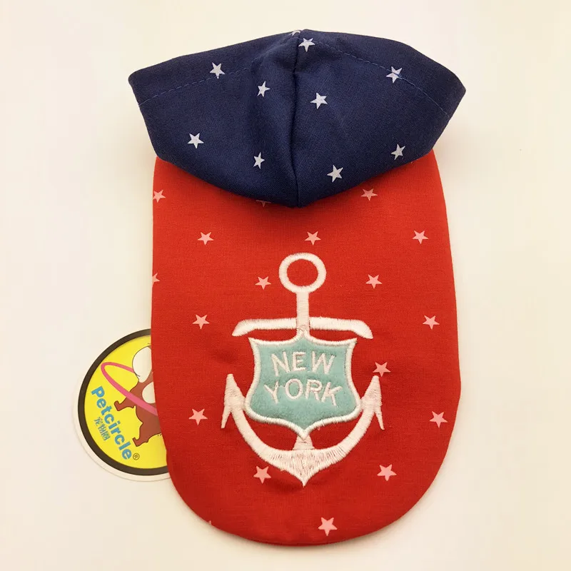 Clearance Quality Various Style Dog Pet Hoodie Anchor Star Cat Dog Shirt Clothes for Small Pet Dog Apparel
Clearance Quality Various Style Dog Pet Hoodie Anchor Star Cat Dog Shirt Clothes for Small Pet Dog Apparel