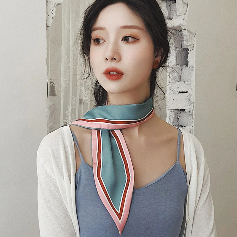 Women Collar Scarf Silk Riband Handle Bags Scarf Small Ribbon Hair Band Headband Scarves & Wraps
Women Collar Scarf Silk Riband Handle Bags Scarf Small Ribbon Hair Band Headband Scarves & Wraps