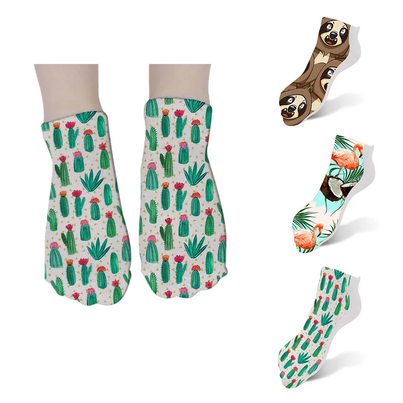 SexeMara Women 3D Printed Animal Socks Tropical Pineapple Socks Beautiful Nut Cactus Sock Funny Unisex Flamingos Low Ankle Sock
SexeMara Women 3D Printed Animal Socks Tropical Pineapple Socks Beautiful Nut Cactus Sock Funny Unisex Flamingos Low Ankle Sock