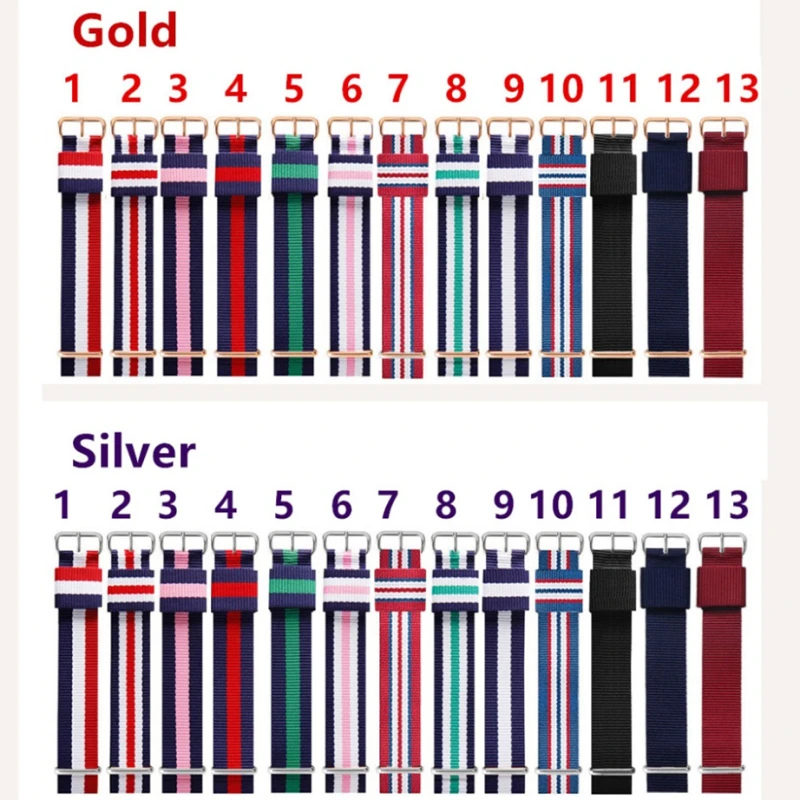 14mm 18mm 20mm Army Men Women Sports Canvas Nylon watchband Buckle belt Strap For DW Watch Band Strap For Nato James Bond 007
14mm 18mm 20mm Army Men Women Sports Canvas Nylon watchband Buckle belt Strap For DW Watch Band Strap For Nato James Bond 007