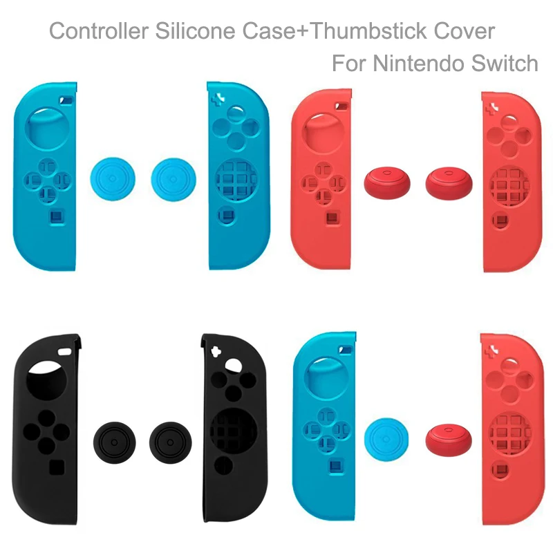 1Set Silicone Skin Cover Protector+Thumb Grips Caps Thumbstick Cover for Nintend Switch Joy-Con Controller NS Game Accessories
1Set Silicone Skin Cover Protector+Thumb Grips Caps Thumbstick Cover for Nintend Switch Joy-Con Controller NS Game Accessories