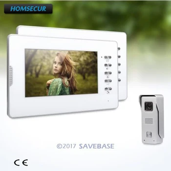 HOMSECUR 7inch Video Door Intercom System with Intra-monitor Audio Intercom for Apartment 1 Camera+2 Monitors
HOMSECUR 7inch Video Door Intercom System with Intra-monitor Audio Intercom for Apartment 1 Camera+2 Monitors