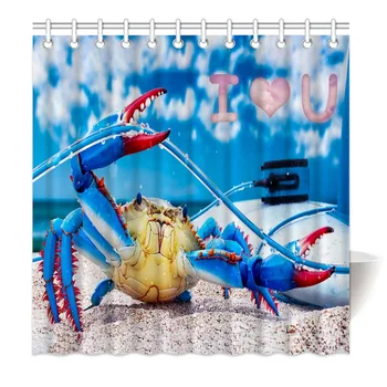 HommomH Shower Curtain Weights Resistant Waterproof Fabric With Hooks Bathroom Cool Crab Warrior Sea Beach I Love You
HommomH Shower Curtain Weights Resistant Waterproof Fabric With Hooks Bathroom Cool Crab Warrior Sea Beach I Love You