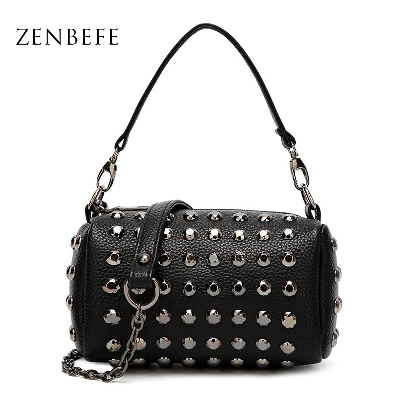 ZENBEFE Small Women Handbag Fashion Women Shoulder Rivet Women's Messenger Bag Mini Lady Handbag Chain Totes Daily Crossbody Bag
ZENBEFE Small Women Handbag Fashion Women Shoulder Rivet Women's Messenger Bag Mini Lady Handbag Chain Totes Daily Crossbody Bag
