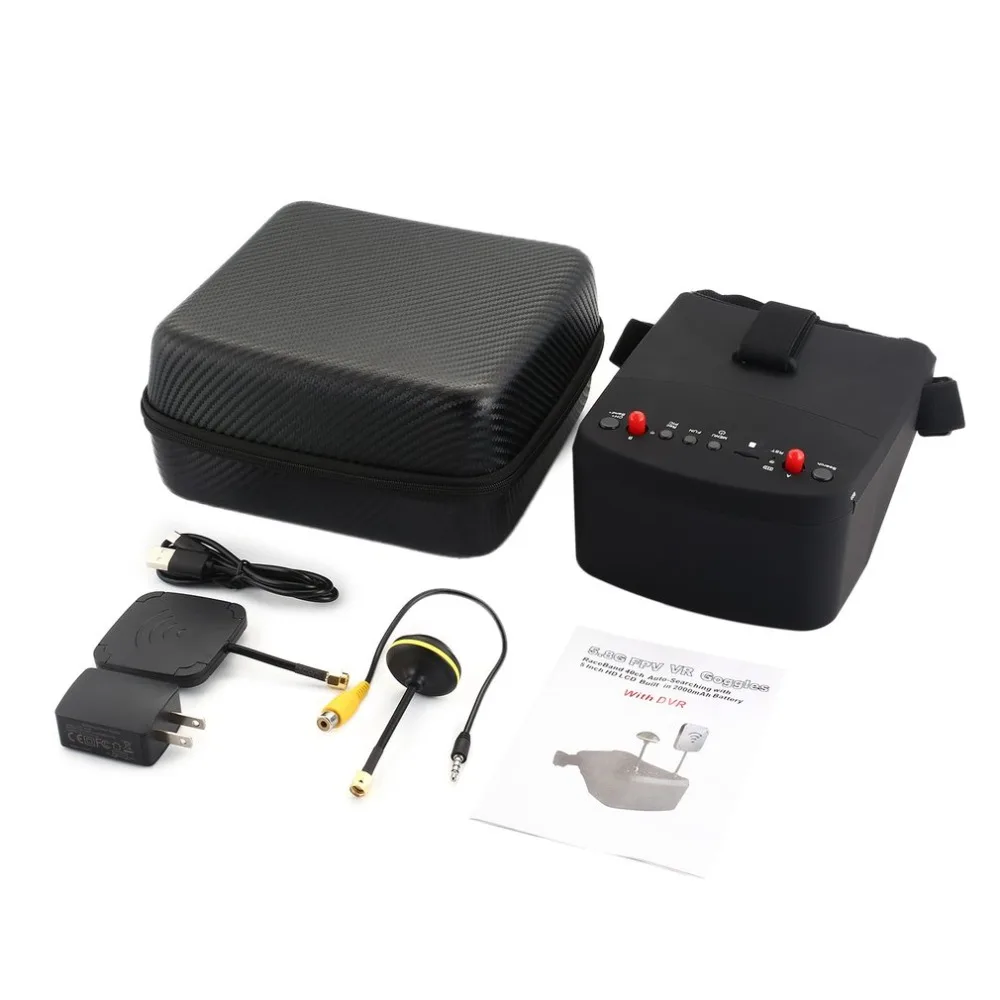 LS-800D 5.8G 5in 40CH FPV Goggles Headset Receiver Monitor with HD DVR Dual Antenna Auto-searching for RC Racing Drone
LS-800D 5.8G 5in 40CH FPV Goggles Headset Receiver Monitor with HD DVR Dual Antenna Auto-searching for RC Racing Drone