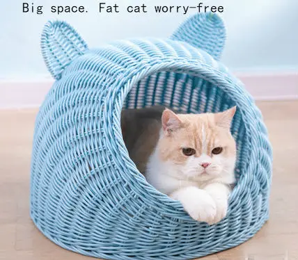 Cat house cattery four seasons universal kennel summer pet nest large space, not afraid of biting
Cat house cattery four seasons universal kennel summer pet nest large space, not afraid of biting