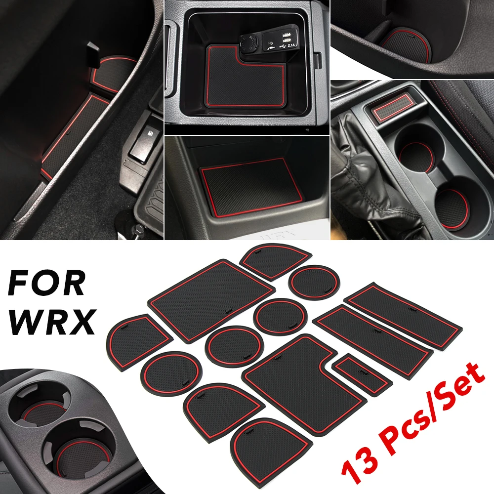 Custom Fit чашки двери центральной консоли лайнер аксессуары для Subaru WRX 2015 2016 2017 2018 2019