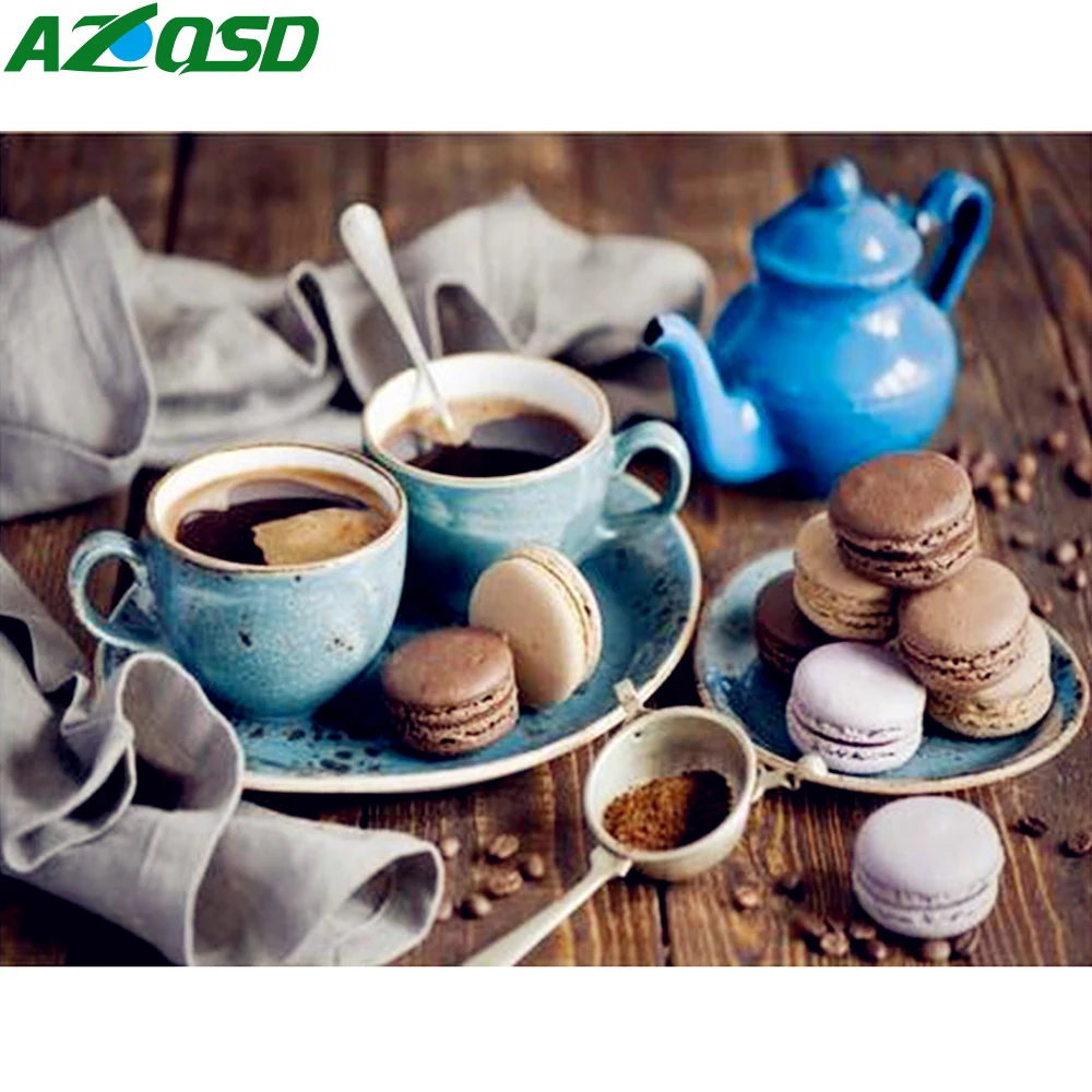 AZQSD DIY Coffee cake Painting By Numbers Dessert Paint Canvas Picture Oil Painting Still Life Hand Food Painted Modern SZYH6312
AZQSD DIY Coffee cake Painting By Numbers Dessert Paint Canvas Picture Oil Painting Still Life Hand Food Painted Modern SZYH6312