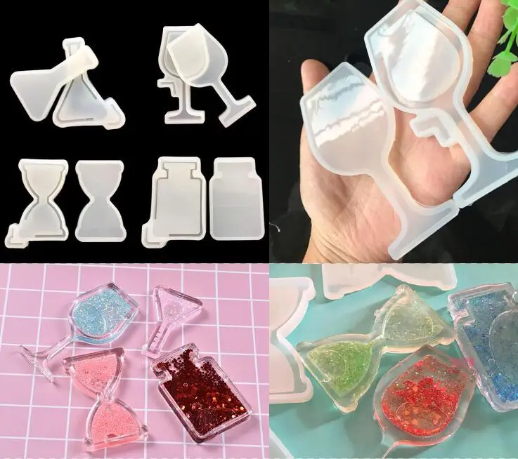 XCDIY 2pieces/set Quicksand Perfume bottle hourg wine cup Silicone Mold for jewelry Resin Silicone Mould Craft DIYJewelry tools
XCDIY 2pieces/set Quicksand Perfume bottle hourg wine cup Silicone Mold for jewelry Resin Silicone Mould Craft DIYJewelry tools