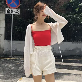 2019 Summer Women's Cardigan Fashion Solid Loose Long Sleeve Thin short Blouse Sun Protection Kimono Lace Up Knitted Cardigan
2019 Summer Women's Cardigan Fashion Solid Loose Long Sleeve Thin short Blouse Sun Protection Kimono Lace Up Knitted Cardigan