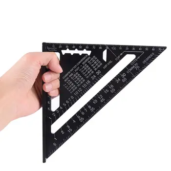 Metric Aluminum Alloy Triangular Ruler Speed Square Protractor Double Scale Miter Framing Measurement Ruler 7inch
Metric Aluminum Alloy Triangular Ruler Speed Square Protractor Double Scale Miter Framing Measurement Ruler 7inch