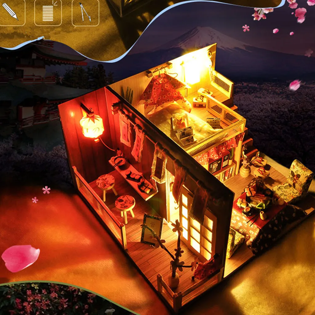 3D vintage home decor DIY Miniature House Furniture LED House Puzzle Decorate Creative Gift fairy garden miniatures
3D vintage home decor DIY Miniature House Furniture LED House Puzzle Decorate Creative Gift fairy garden miniatures