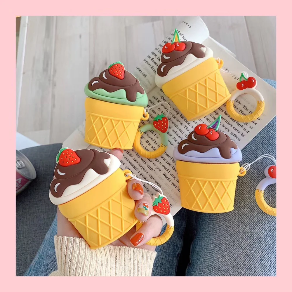 Ice Cream Cartoon Wireless Bluetooth Earphone Case For Airpods 2 Silicone Pattern Protective Cover Accessori es Charging Box
Ice Cream Cartoon Wireless Bluetooth Earphone Case For Airpods 2 Silicone Pattern Protective Cover Accessori es Charging Box