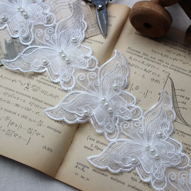 LASUI 3y =36 butterflies High-quality exquisite organza beaded embroidery lace applique DIY wedding veil jewelry 0280
LASUI 3y =36 butterflies High-quality exquisite organza beaded embroidery lace applique DIY wedding veil jewelry 0280