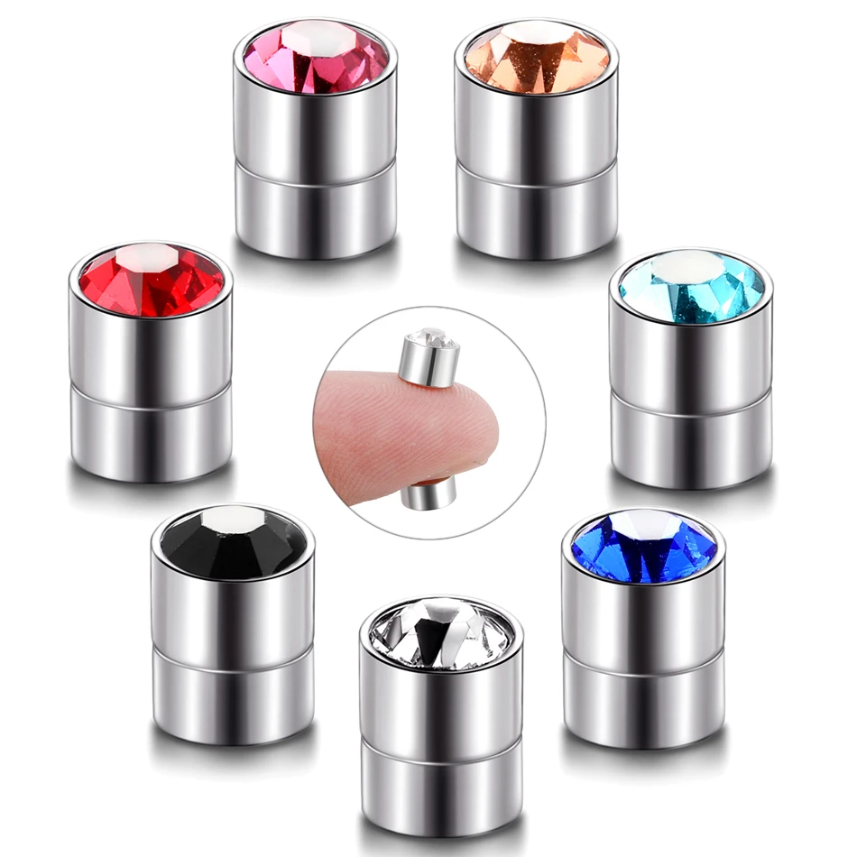 1 Pair Steel Magnetic Magnet Ear Stud Easy Use Crystal Stone Stud Earrings For Women Men Earrings Clip On No Ear Hole Loves Gift
1 Pair Steel Magnetic Magnet Ear Stud Easy Use Crystal Stone Stud Earrings For Women Men Earrings Clip On No Ear Hole Loves Gift
