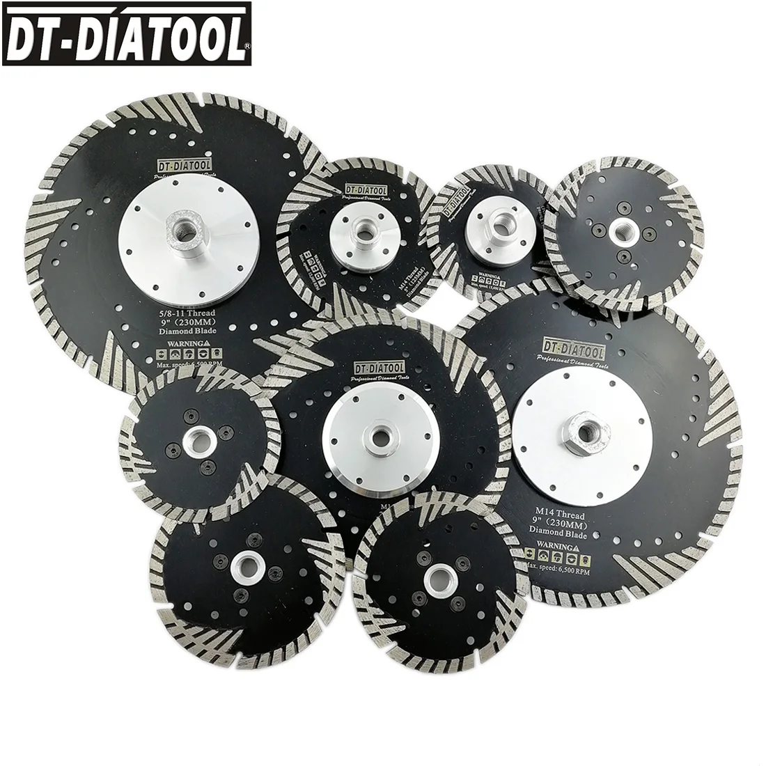 DT-DIATOOL 2pcs Dia 4"-9" Diamond Turbo Saw Blades Cutter Grinding Disc Cutting Disc for Granite Marble Stone Concrete Brick
DT-DIATOOL 2pcs Dia 4"-9" Diamond Turbo Saw Blades Cutter Grinding Disc Cutting Disc for Granite Marble Stone Concrete Brick